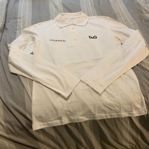 Mens size medium long sleeve dolce and gabbana polo